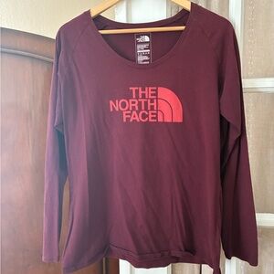 The North Face Women's Maroon Long Sleeve Tee